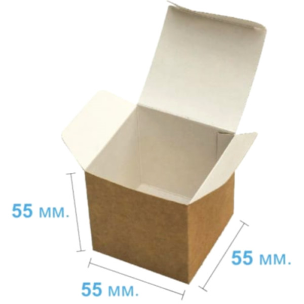 Коробка подарочная 55*55*55 мм, крафт