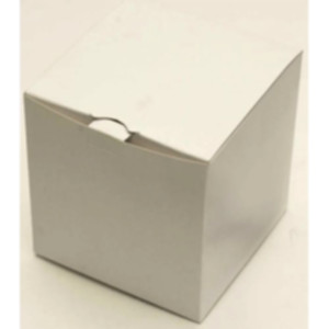 Коробка подарочная 100*100*100 мм, белая. Photo 2