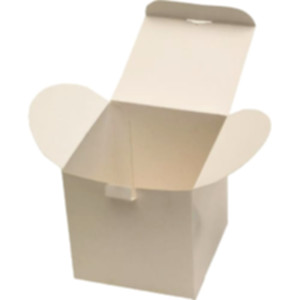 Коробка подарочная 100*100*100 мм, белая. Photo 3