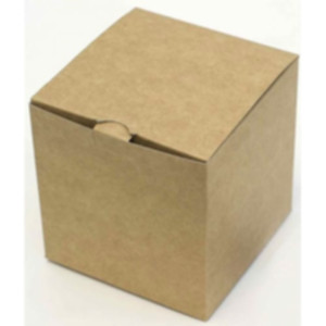 Коробка подарочная 100*100*100 мм, крафт. Photo 2