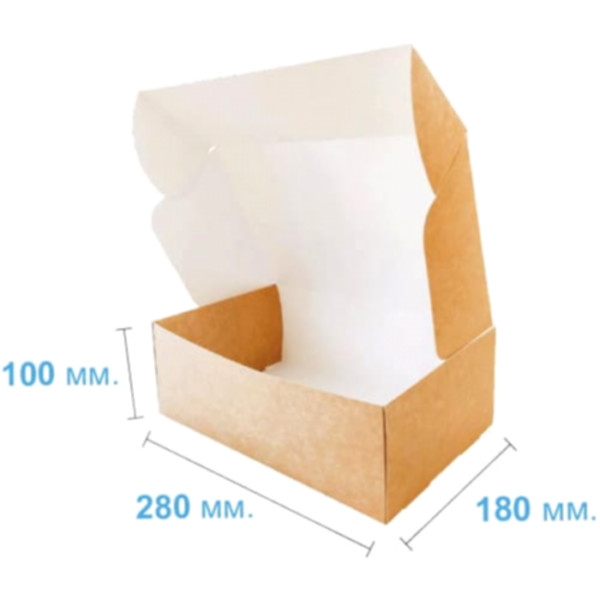Коробка подарочная 280*180*100 мм, крафт