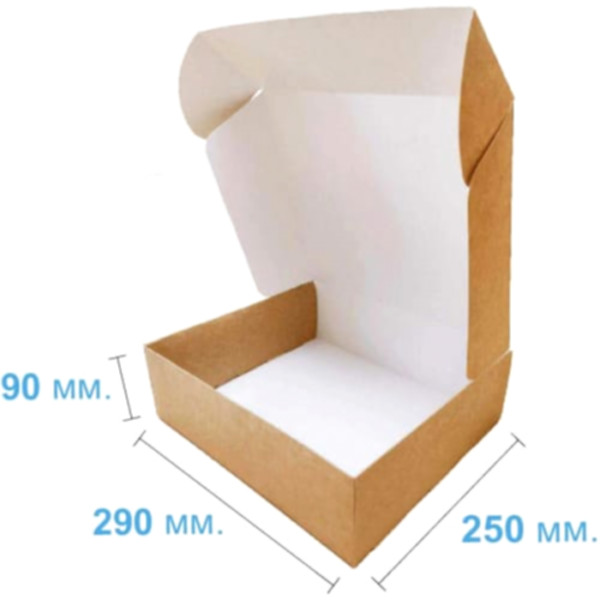 Коробка подарочная 290*250*90 мм, крафт