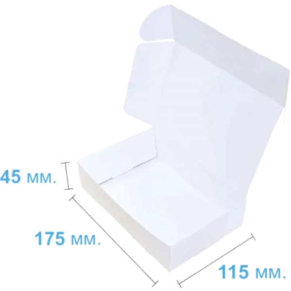 Коробка подарочная 175*115*45 мм, белая