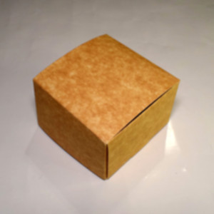 Коробка подарункова 90*90*60 мм, крафт. Photo 2