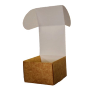 Коробка подарункова 90*90*60 мм, крафт. Photo 3