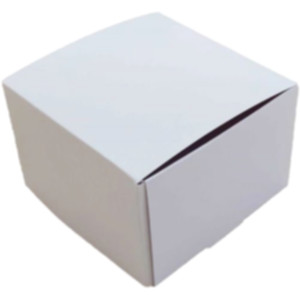 Коробка подарункова 90*90*60 мм, біла. Photo 3