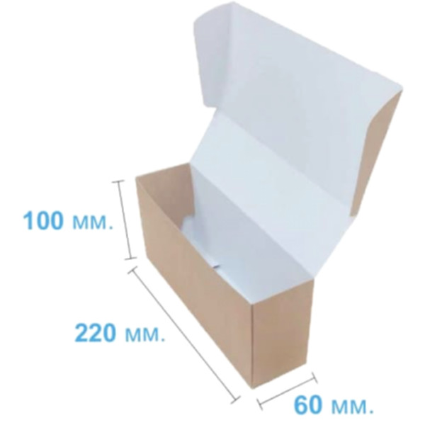 Коробка подарочная 220*60*100 мм, крафт