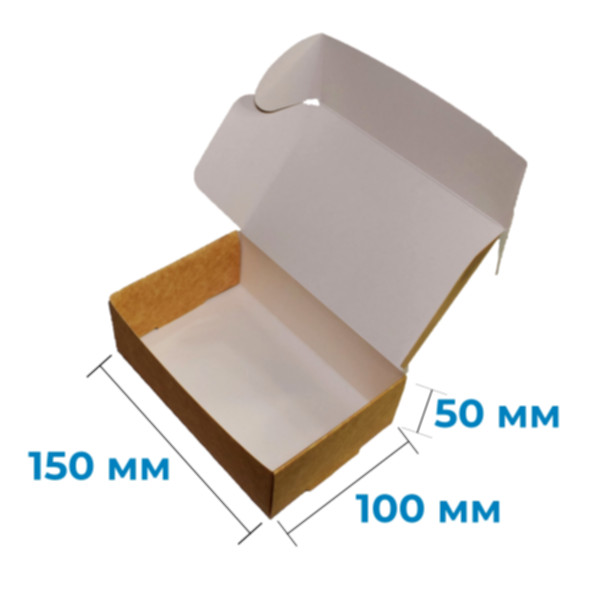 Коробка подарункова 150*100*50 мм, крафт