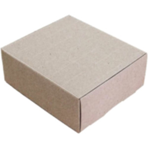 Коробка подарочная 160*140*60 мм, бурая. Photo 2