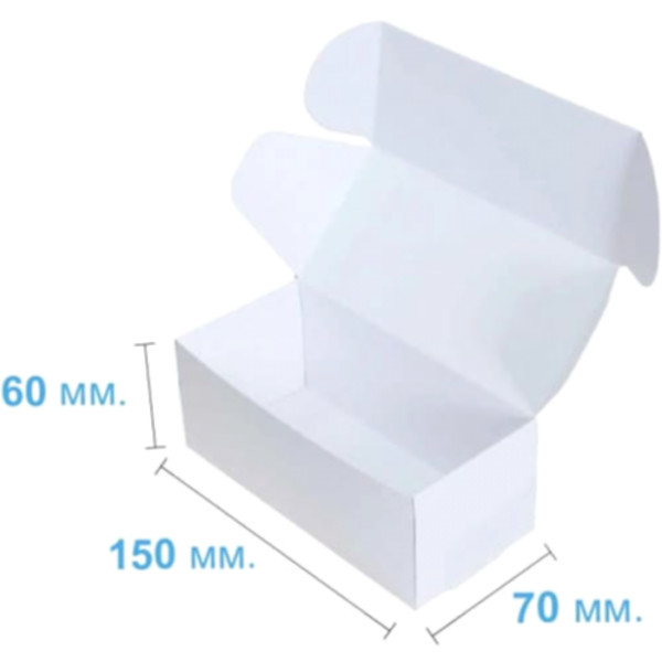 Коробка подарочная 150*70*60 мм, белая