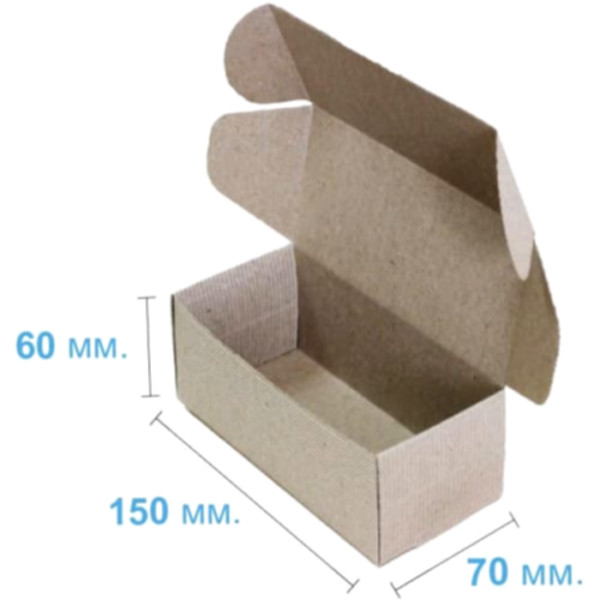 Коробка подарочная 150*70*60 мм, бурая