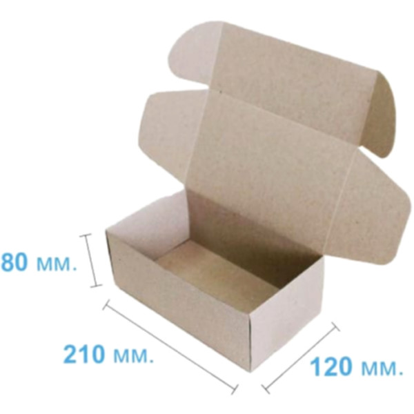 Коробка подарочная 210*120*80 мм, бурая