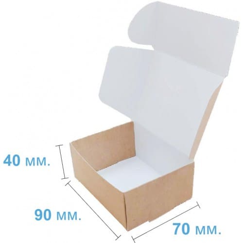 Коробка подарункова 90*70*40 мм, крафт