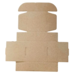 Коробка самосборная 110*110*50 мм, бурая. Photo 3