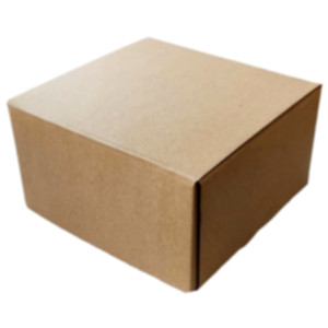 Коробка самосборная 180*180*100 мм, бурая. Photo 2