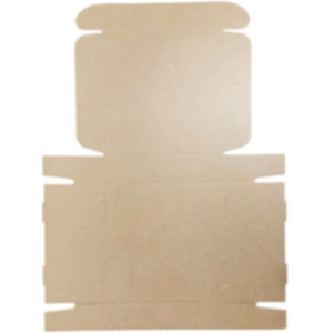 Коробка самосборная 220*220*50 мм, бурая. Photo 3