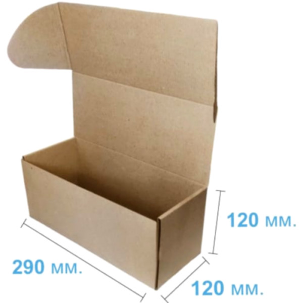 Коробка самосборная 290*120*120 мм, бурая