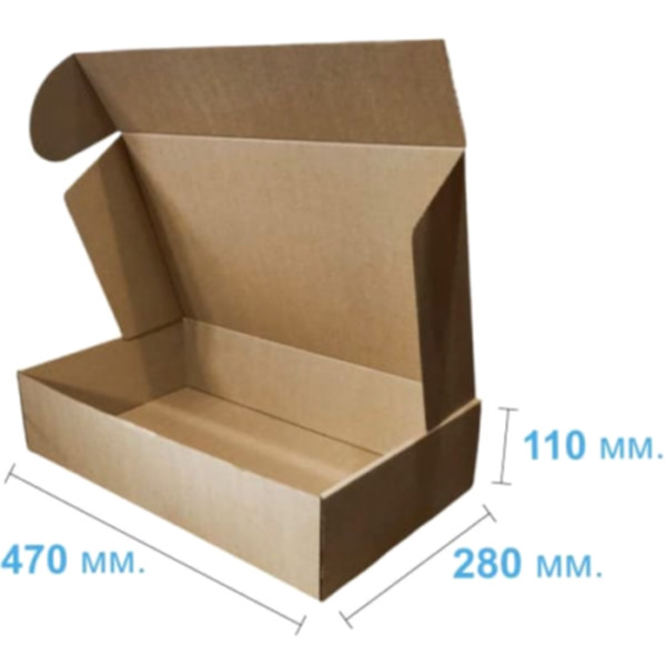 Коробка самосборная 470*280*110 мм, бурая