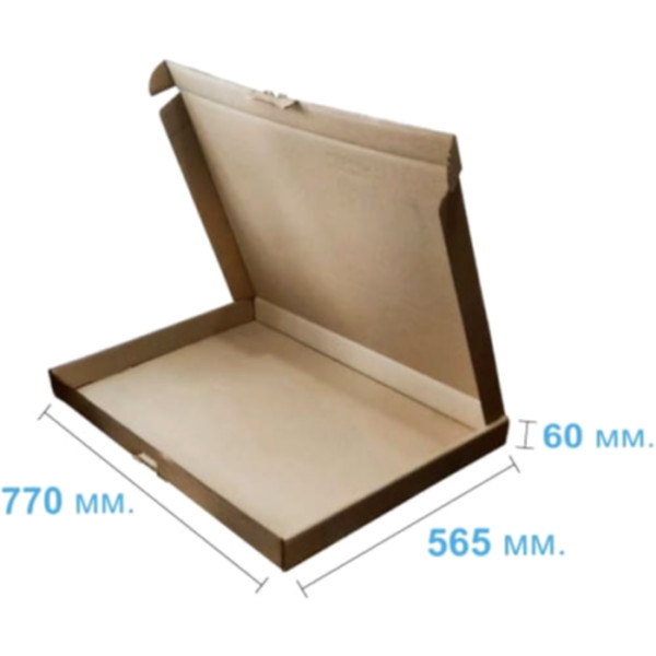 Коробка самосборная 770*565*60 мм, бурая