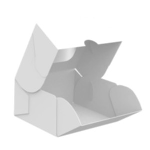 Коробка подарочная 100*90*50 мм, белая. Photo 2