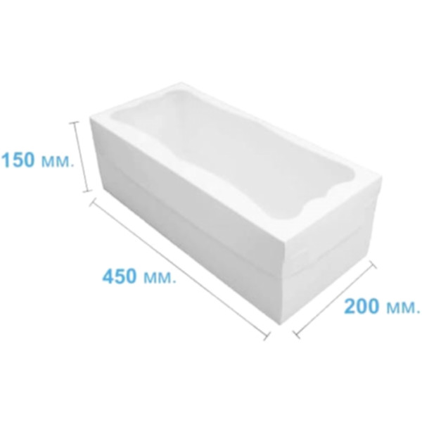 Коробка подарочная 450*200*150 мм, белая Коробка подарочная 450*200*150 мм, белая