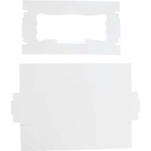 Коробка подарочная 450*200*150 мм, белая. Photo 2