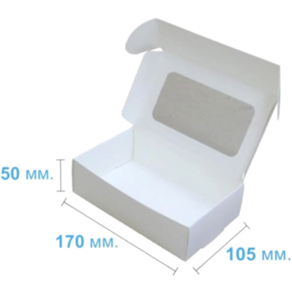 Коробка подарочная 170*105*50 мм, белая Коробка подарочная 170*105*50 мм, белая