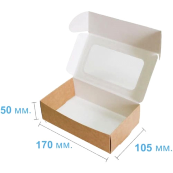 Коробка подарочная 170*105*50 мм, крафт Коробка подарочная 170*105*50 мм, крафт