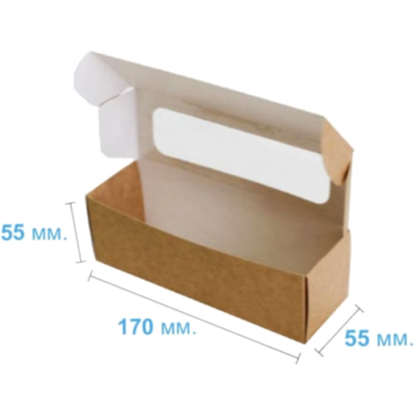 Коробка подарочная 170*55*55 мм, крафт Коробка подарочная 170*55*55 мм, крафт