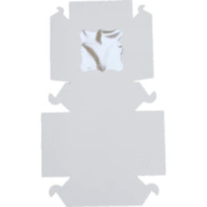 Коробка подарочная 130*130*60 мм, белая. Photo 3