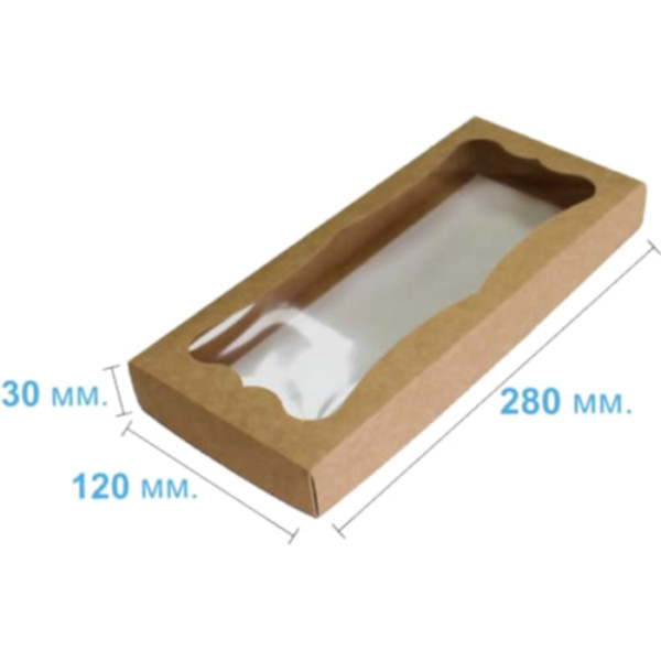 Коробка подарочная 280*120*30 мм, крафт Коробка подарочная 280*120*30 мм, крафт