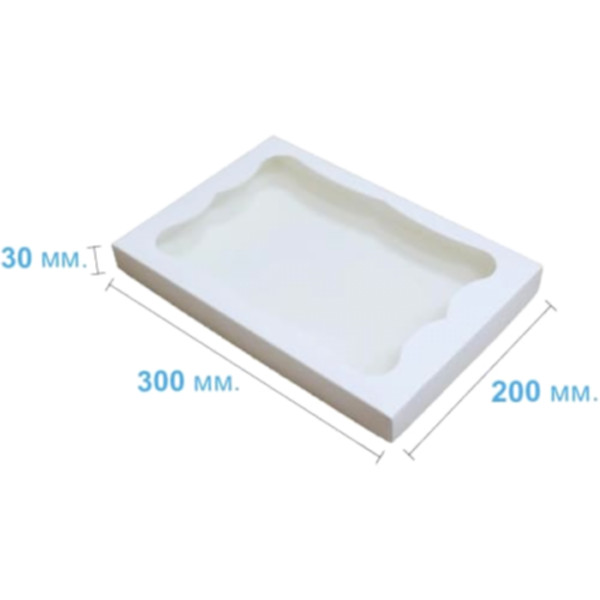 Коробка подарочная 300*200*30 мм, белая Коробка подарочная 300*200*30 мм, белая