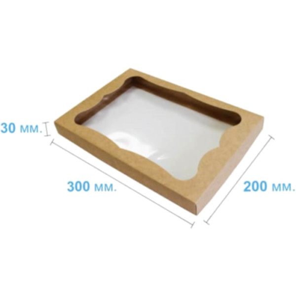 Коробка подарочная 300*200*30 мм, крафт Коробка подарочная 300*200*30 мм, крафт