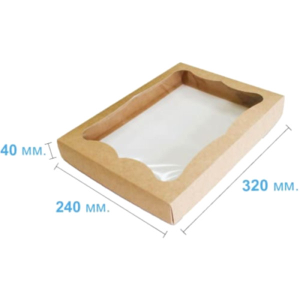 Коробка подарочная 320*240*40 мм, крафт Коробка подарочная 320*240*40 мм, крафт