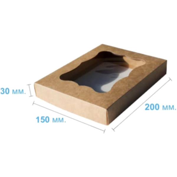 Коробка подарочная 200*150*30 мм, крафт Коробка подарочная 200*150*30 мм, крафт