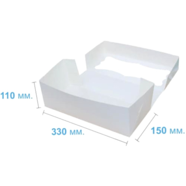 Коробка подарочная 330*150*110 мм, белая Коробка подарочная 330*150*110 мм, белая