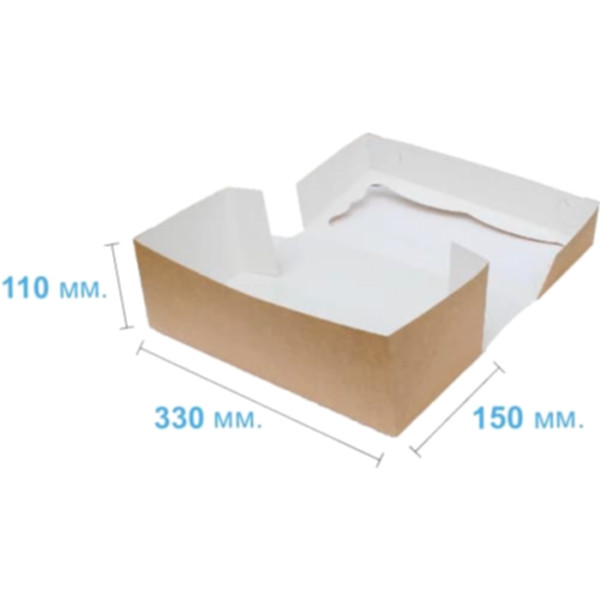 Коробка подарочная 330*150*110 мм, крафт Коробка подарочная 330*150*110 мм, крафт