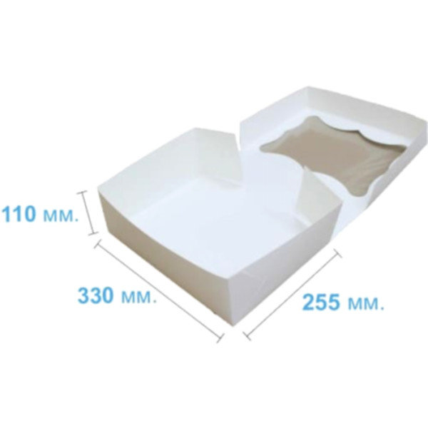 Коробка подарочная 330*255*110 мм, белая Коробка подарочная 330*255*110 мм, белая