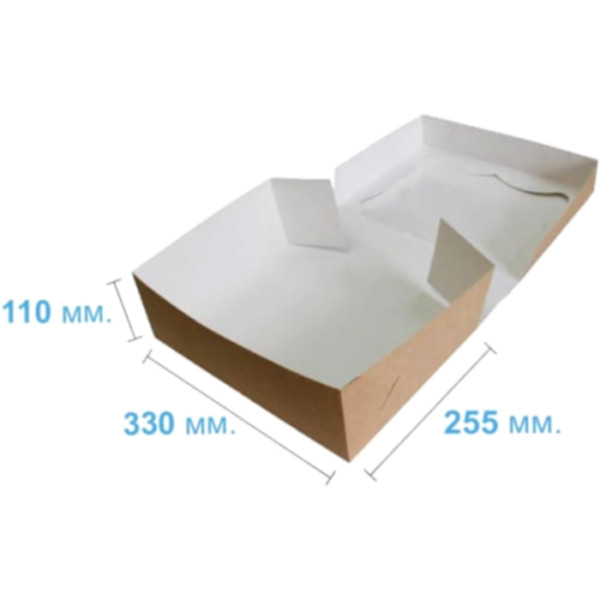 Коробка подарочная 330*255*110 мм, крафт Коробка подарочная 330*255*110 мм, крафт