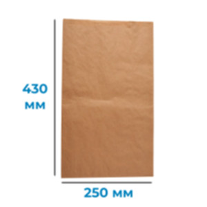 Пакет саше 430*250*80 мм, бурий