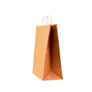 Пакет паперовий 380*320*150 мм, бурий, кручені ручки. Photo 3