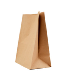Пакет паперовий 335*260*140 мм, бурий. Photo 2